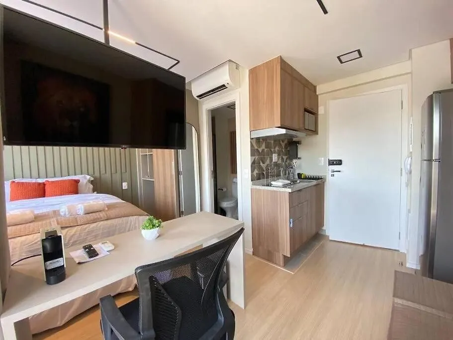 Apartment Studio Vlnovaconcei 4Pessoas Ar Cond E Varanda Sao Paulo