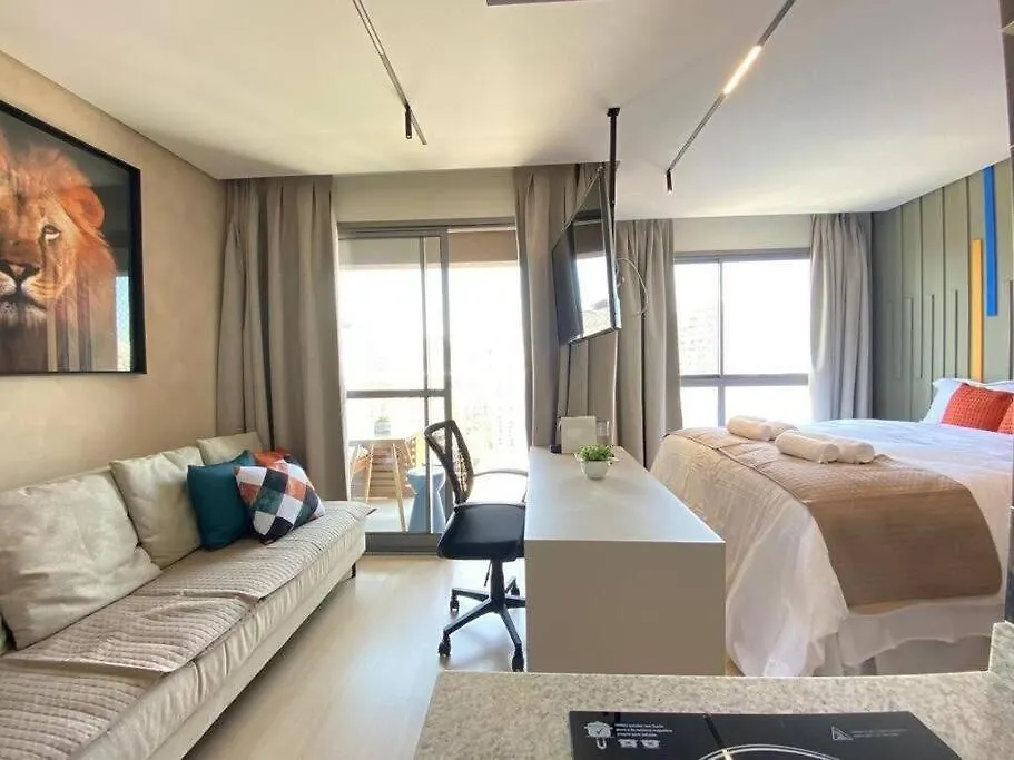 Studio Vlnovaconcei 4Pessoas Ar Cond E Varanda Sao Paulo Apartment